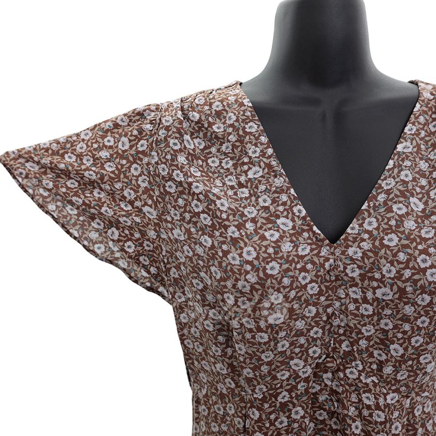 FRAY I.D 【値下げ】FRAY I D フラワープリントロングワンピース  