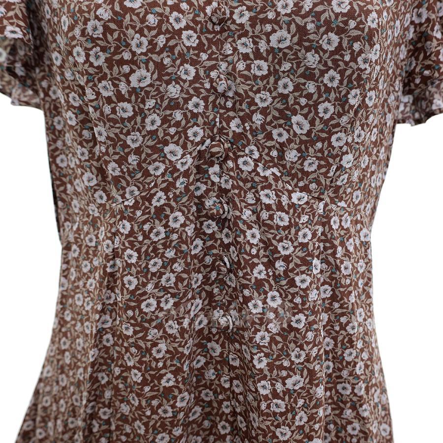 FRAY I.D 【値下げ】FRAY I D フラワープリントロングワンピース  