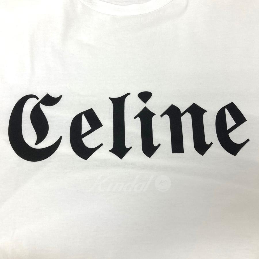 【値下げ】CELINE ゴシックロゴTシャツ ホワイト サイズ：S (渋谷神南店)｜kindal｜04