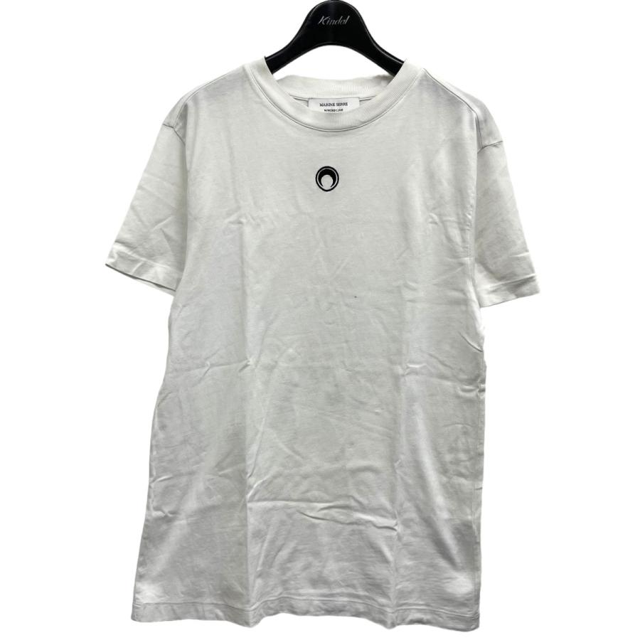 マリーン マリーンセル MARINE SERRE BORDER LINE Tシャツ ホワイト 