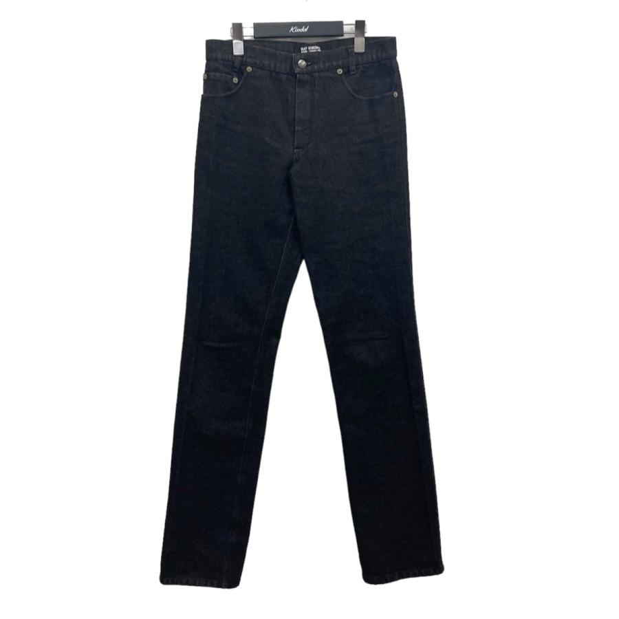RAF SIMONS 【値下げ】RAF 2003SS 消費者期 デニムパンツ ブラック 