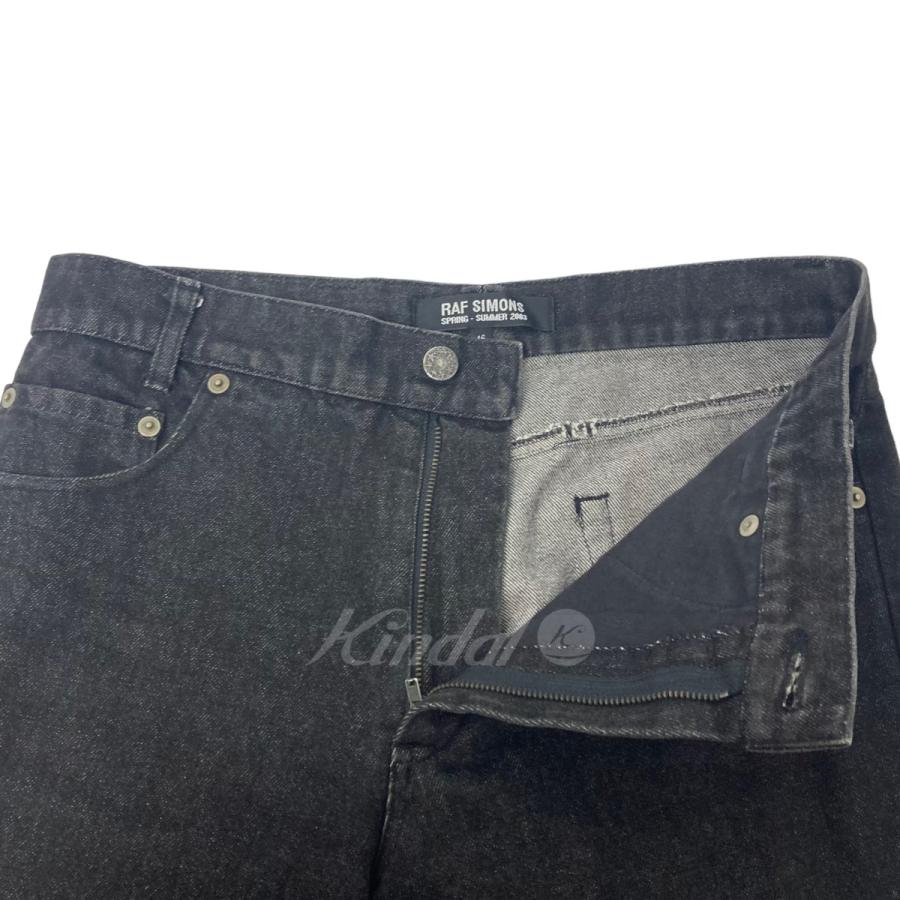 RAF SIMONS 【値下げ】RAF 2003SS 消費者期 デニムパンツ ブラック 