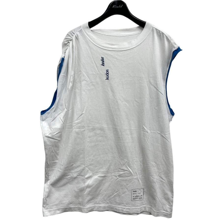 クードス kudos ノースリーブTシャツ ホワイト サイズ：3 