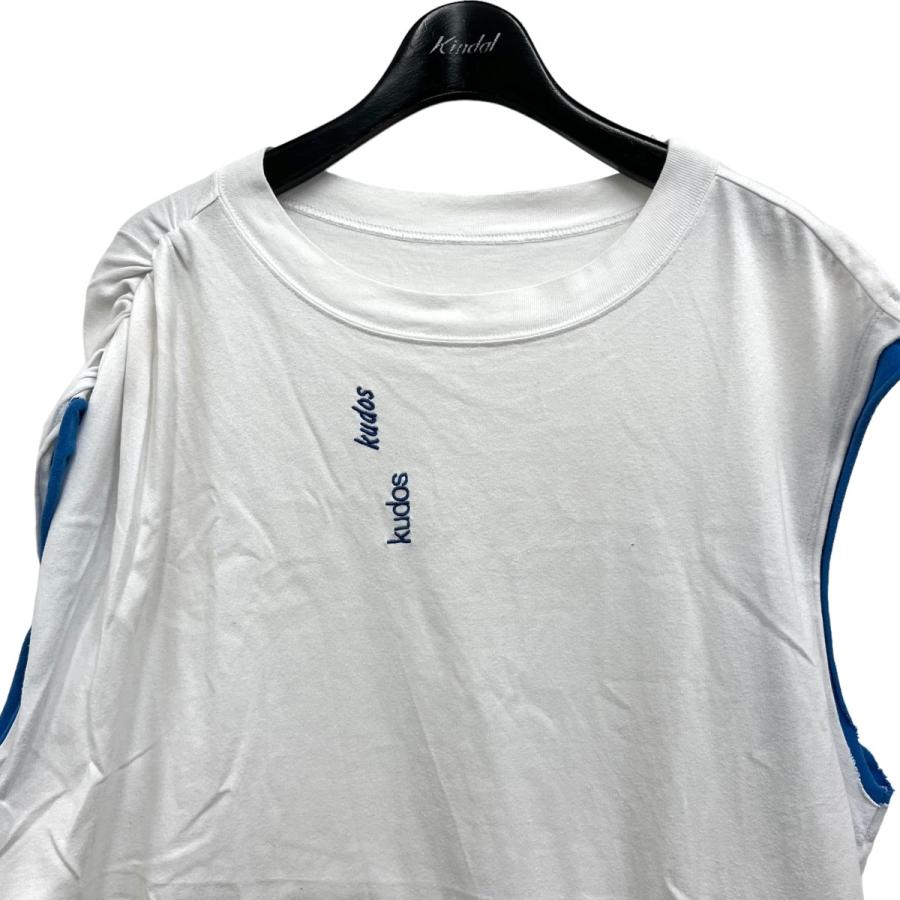クードス kudos ノースリーブTシャツ ホワイト サイズ：3 