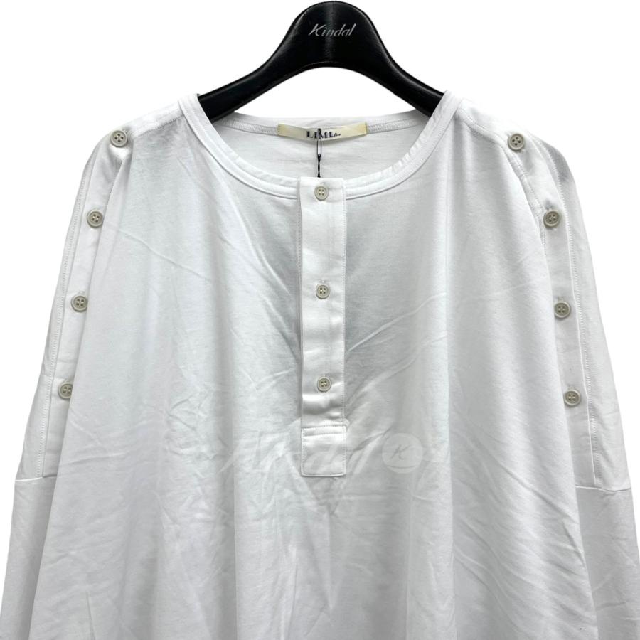 リミ フゥ LIMI feu 「100／2 COTTON  BUTTON-UP SHOULDER SLITS」 ホワイト サイズ：2｜kindal｜03