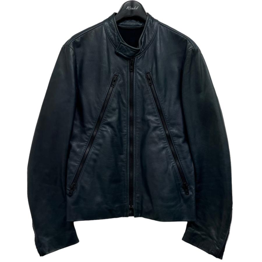 値下げ】Martin Margiela14 ハの字ホールレザーライダースジャケット 