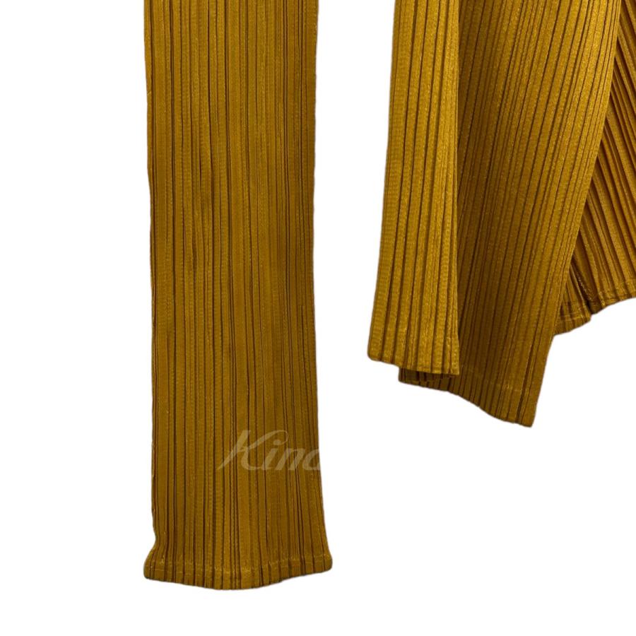 値下げ】PLEATS PLEASE プリーツカーディガン マスタード サイズ：3 