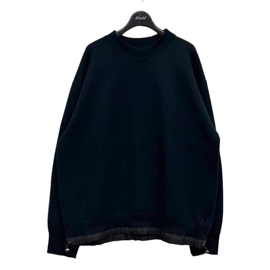 サカイ sacai 2023AW 「s Sponge Sweat Pullover」スウェット ブラック 