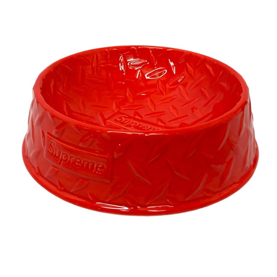 シュプリーム SUPREME 2023SS 「Diamond Plate Dog Bowl」ドッグボウル レッド 8040000727271