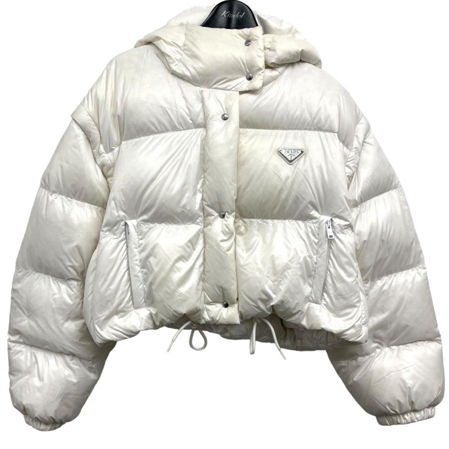 プラダ PRADA Re-Nylon コンバーチブルクロップドダウン 