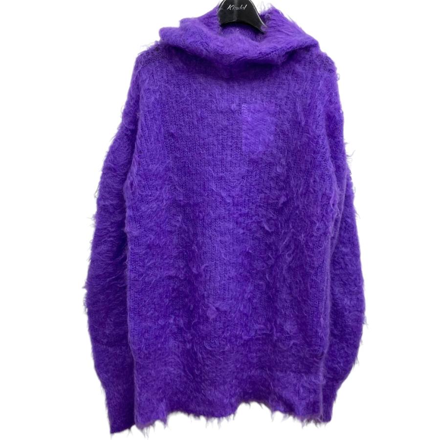 値下げ】TAO COMME des GARCONS モヘアニットパーカー パープル サイズ 