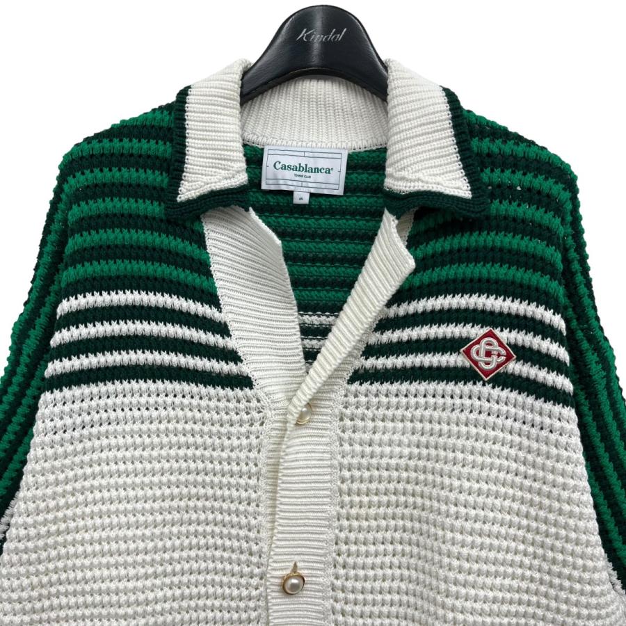 カサブランカ CASABLANCA 「TRNNIS CROCHET SHIRT」 半袖ニット  