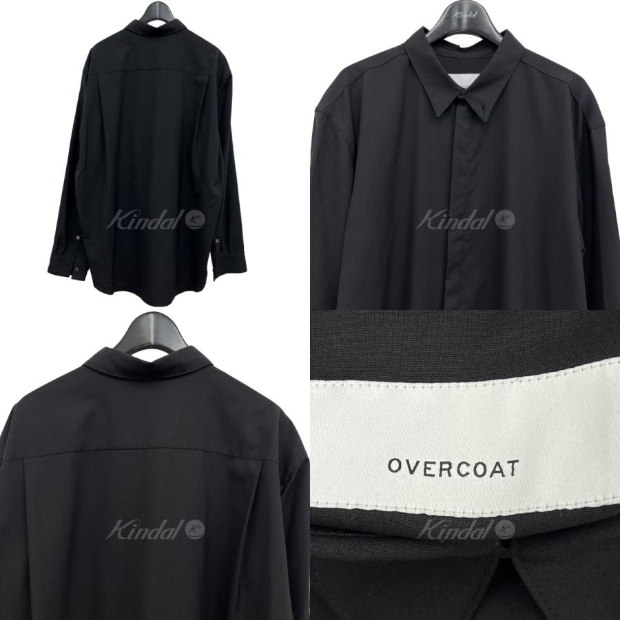 23SS OVERCOAT オーバーコート 半袖シャツ ブラック サイズ2