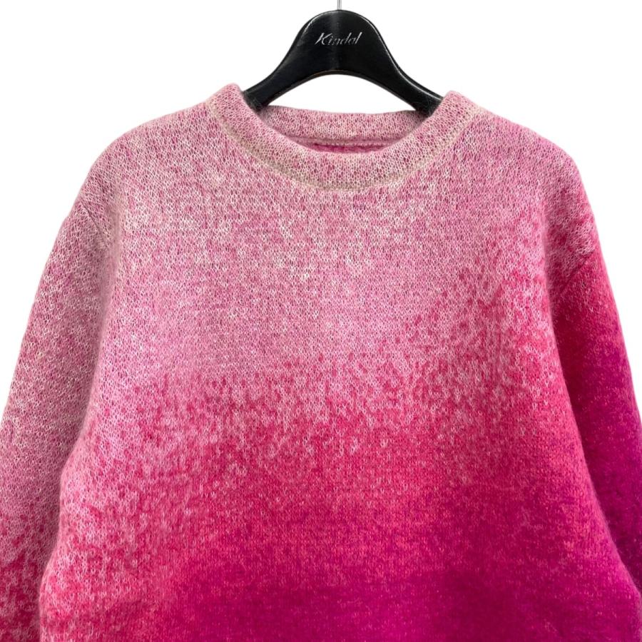 イーアールエル ERL 22AW gradation knit グラデーションニット ピンク サイズ:S イーアールエル ERL 22AW gradation knit グラデーションニット ピンク サイズ:S
