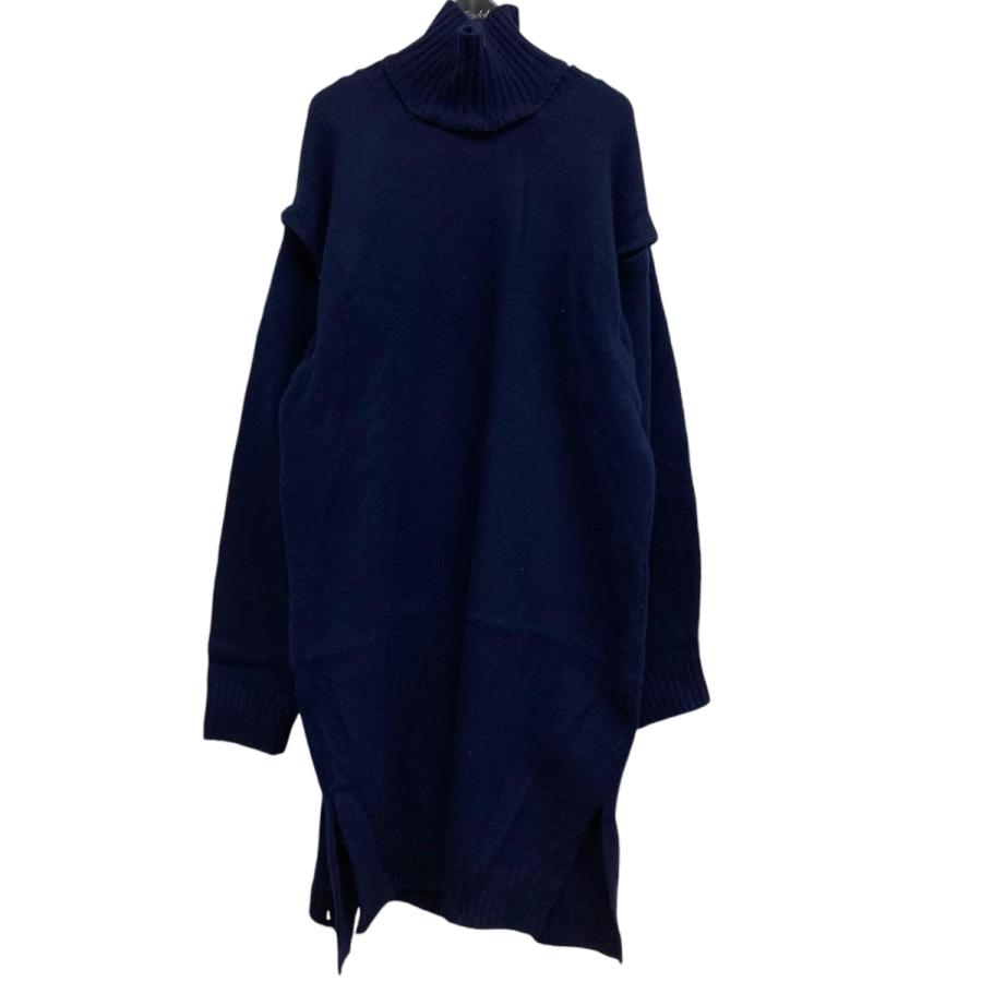 値下げ】YOKE DETACHABLE FOLD UP SHARE KNIT 変形ニット ネイビー 