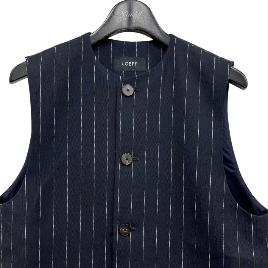 LOEFF◇ベスト/--/ポリエステル/GRY/ストライプ （LOEFF(ロエフ 