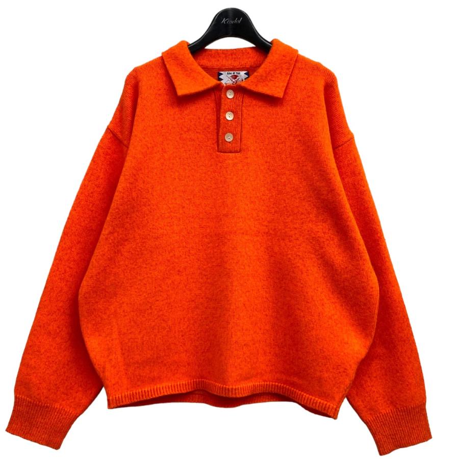 SON OF THE CHEESE サノバチーズ NEON PL Knit ニットポロシャツ 