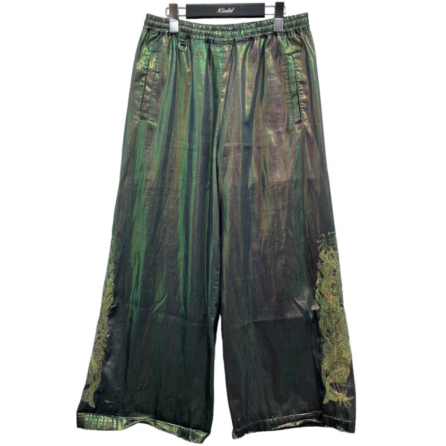 ダブレット doublet 2023SS HOLOGRAM PANTS ホログラムパンツ シルバー