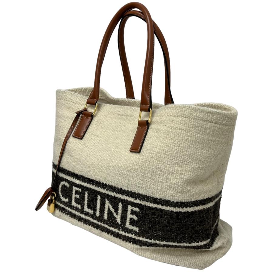 CELINE セリーヌ ホリゾンタルカバ キャンバス トートバッグ
