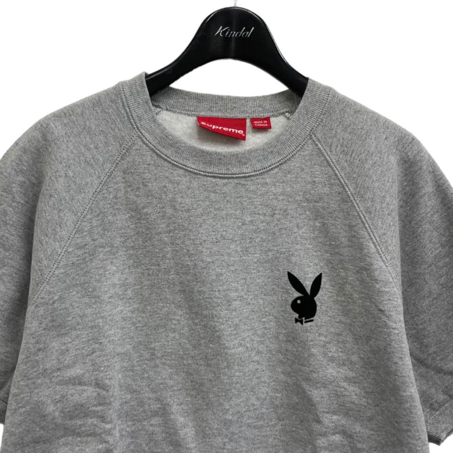 Supreme シュプリーム Playboy S Crewneck 半袖スウェット グレー 