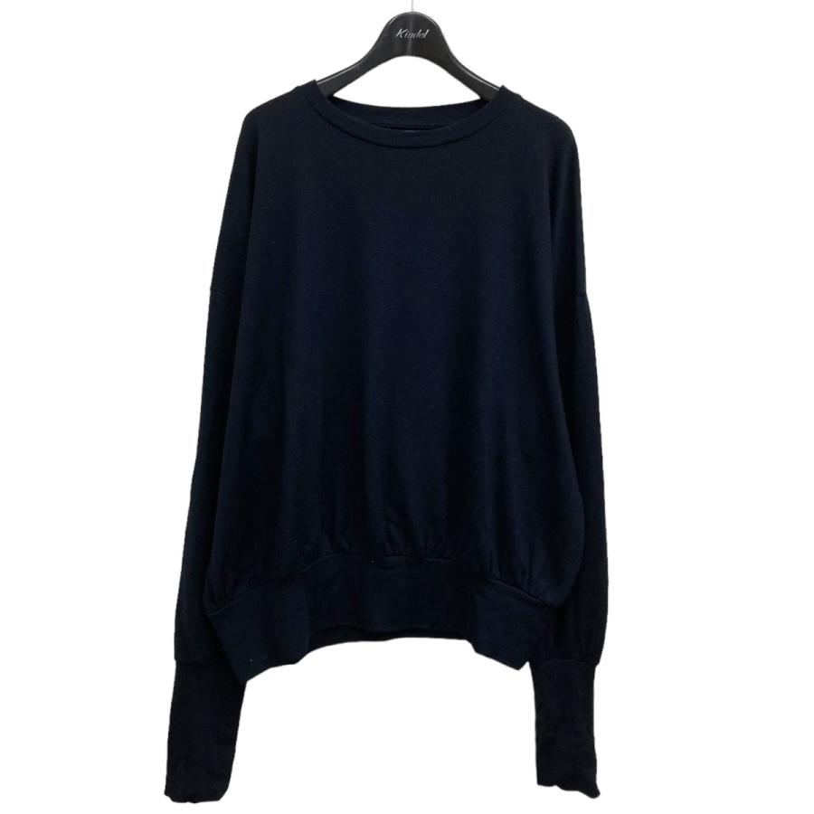 バーベル オブジェクト barbell object wool L／S top クルーネック 