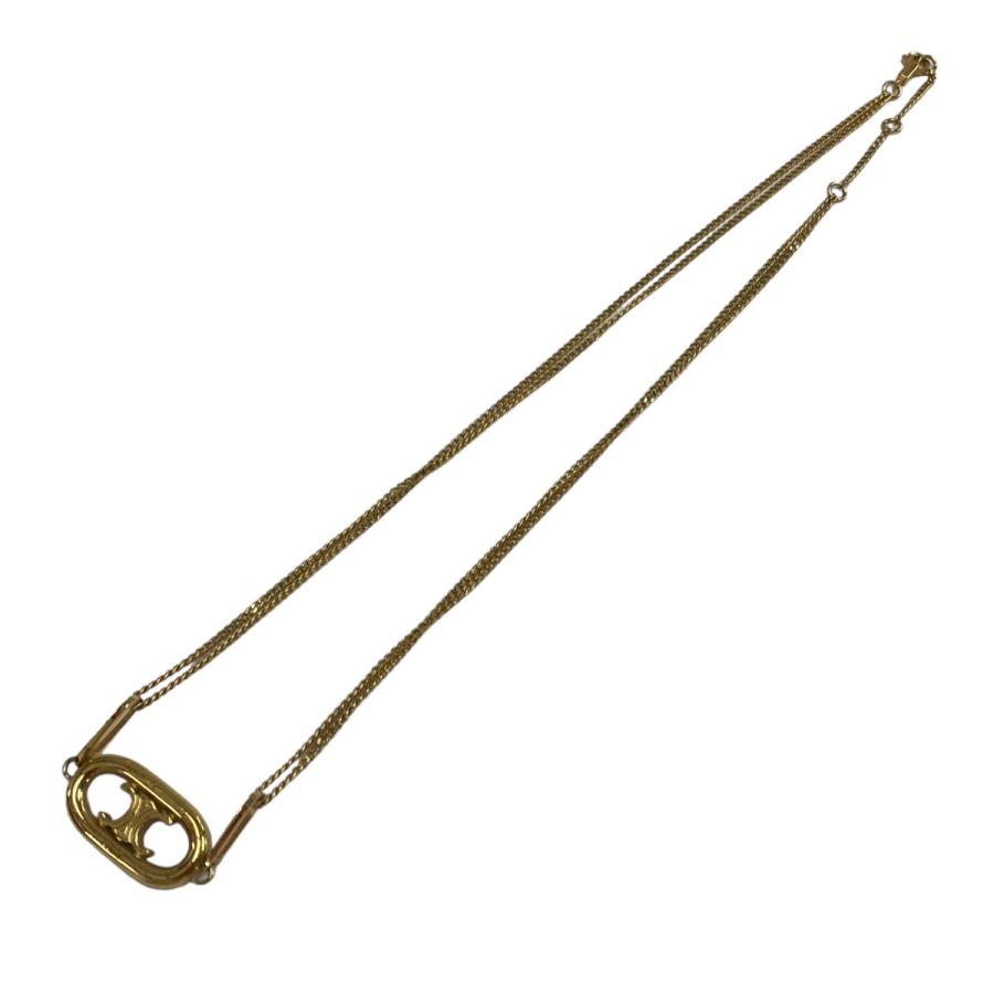 最終お値下げ CELINEトリオンフ ネックレス 新作登場！【CELINE】トリオンフ ラインストーン ネックレスレス