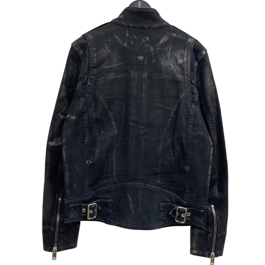 ディーゼル DIESEL ジップコーティングデニムジャケット ブラック