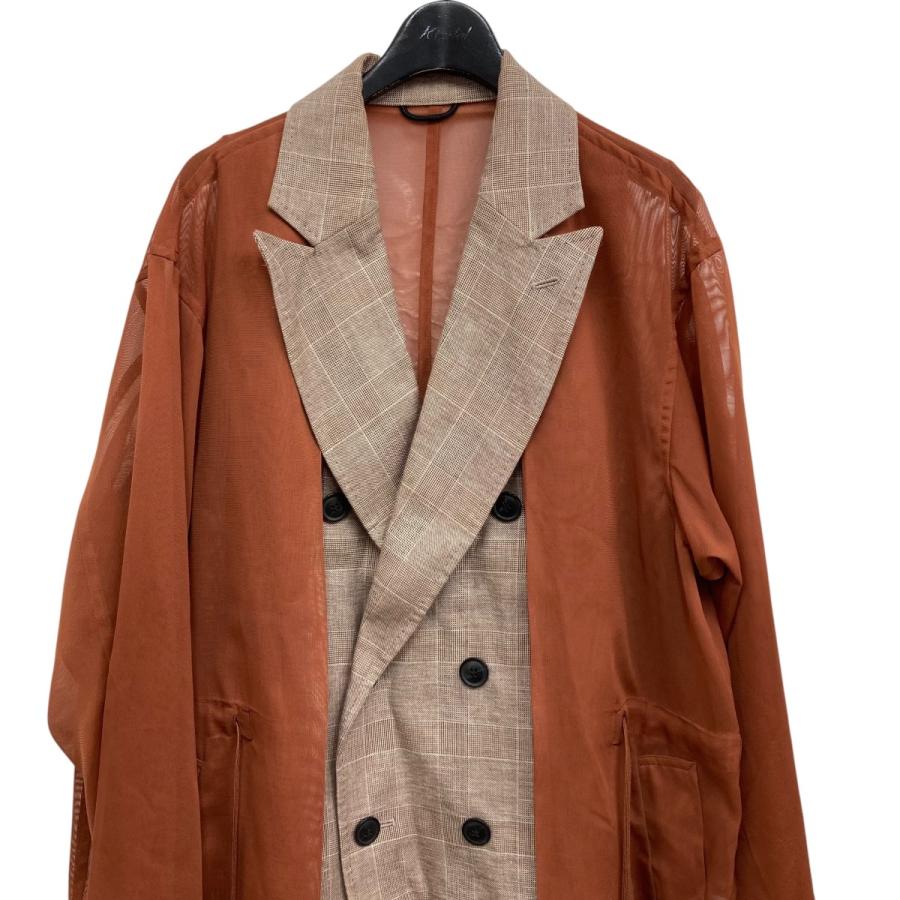 TOGA PULLA トーガプルラ Polyester mesh coat メッシュコート  