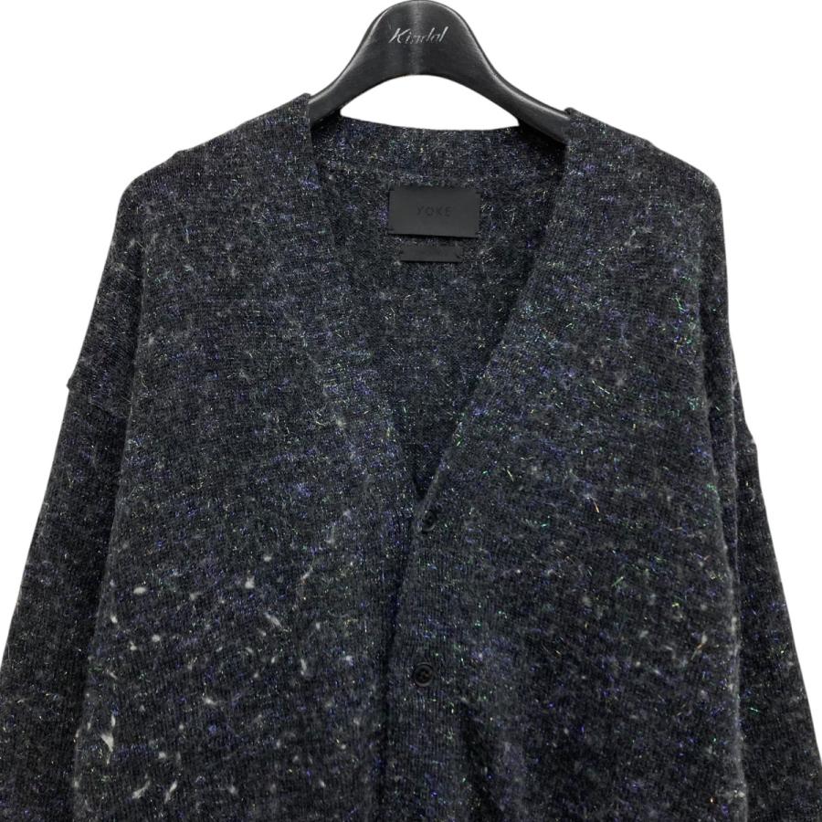 YOAK ヨーク YOKE 24AW Pearl Glitter Blend Wool Cardigan 