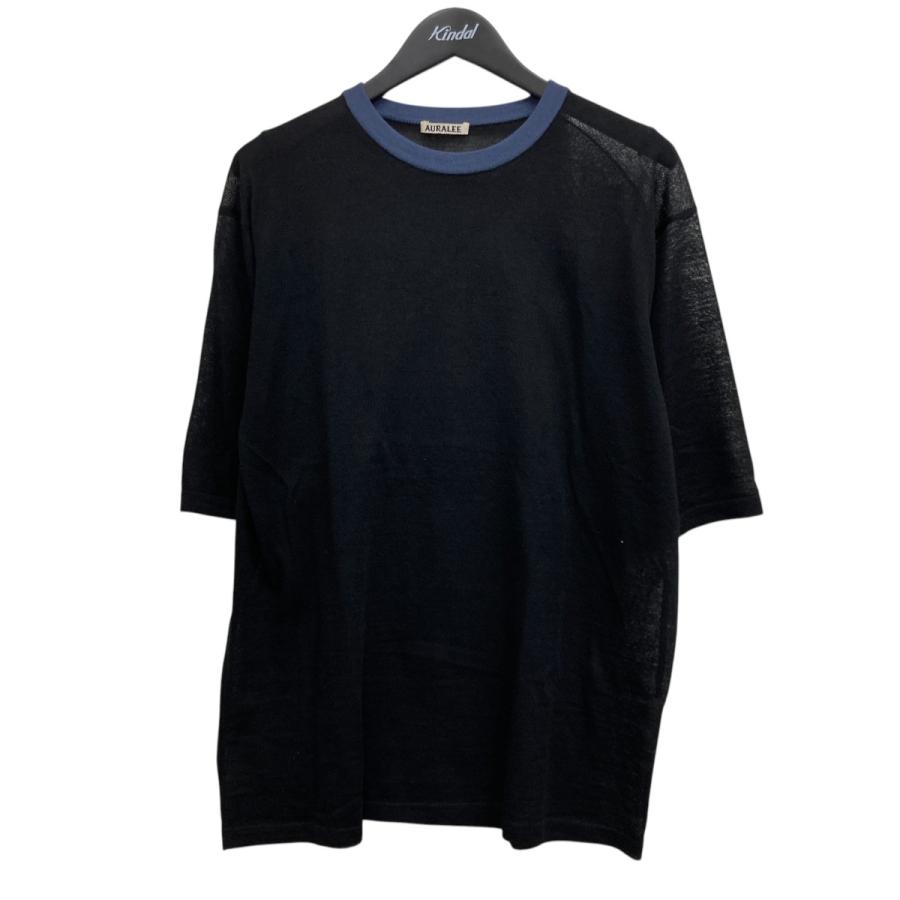 AURALEE オーラリー HARD TWIST HIGH GAUGE WOOL SILK ニットT AURALEE オーラリー HARD TWIST HIGH GAUGE WOOL SILK ニットT