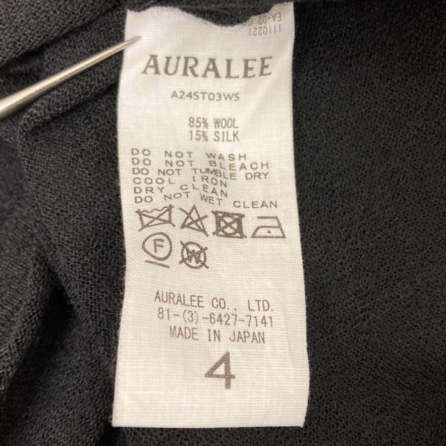 AURALEE オーラリー HARD TWIST HIGH GAUGE WOOL SILK ニットT AURALEE オーラリー HARD TWIST HIGH GAUGE WOOL SILK ニットT