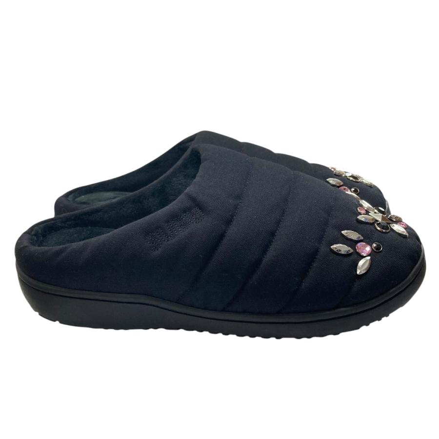 靴 MASU SUBU 値下げ】MASU×SUBU STUDS SANDAL - BLACK スリッポン ブラック サイズ
