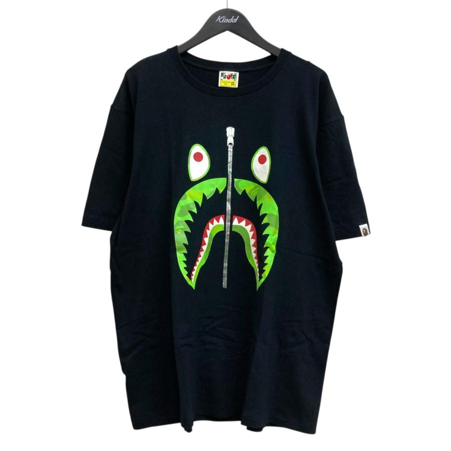 A BATHING APE アベイシングエイプ シャークTシャツ ブラック A BATHING APE アベイシングエイプ シャークTシャツ ブラック