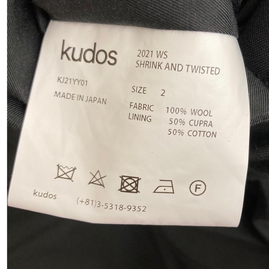 KUDOS クードス kudos 21AW テーラードジャケット ブラック サイズ：2 