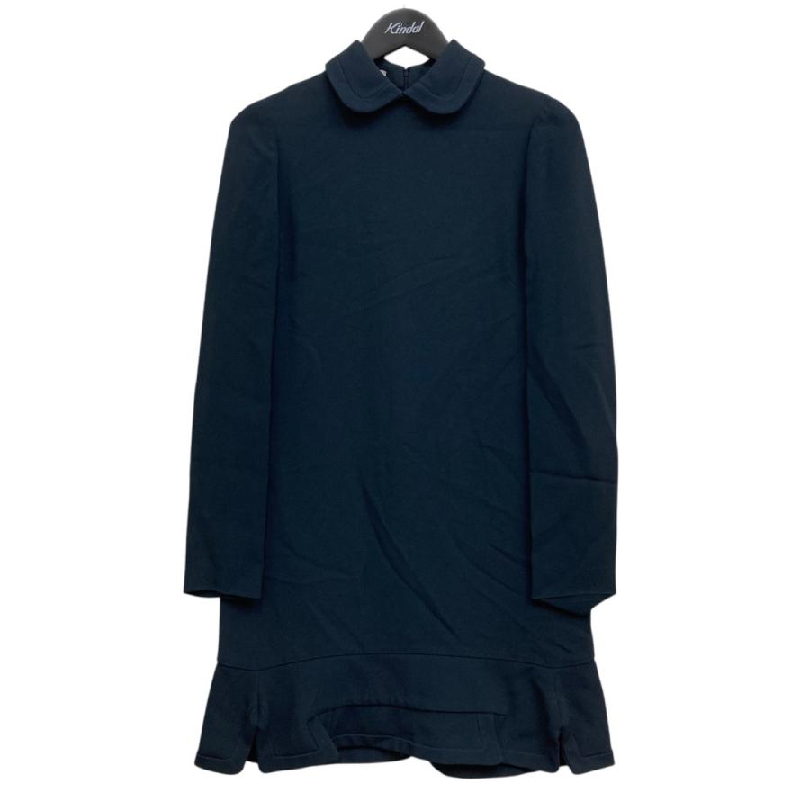 MIU MIU ブラックミニワンピース 38 miu ミュウミュウ MIU ワンピース ブラック サイズ：38