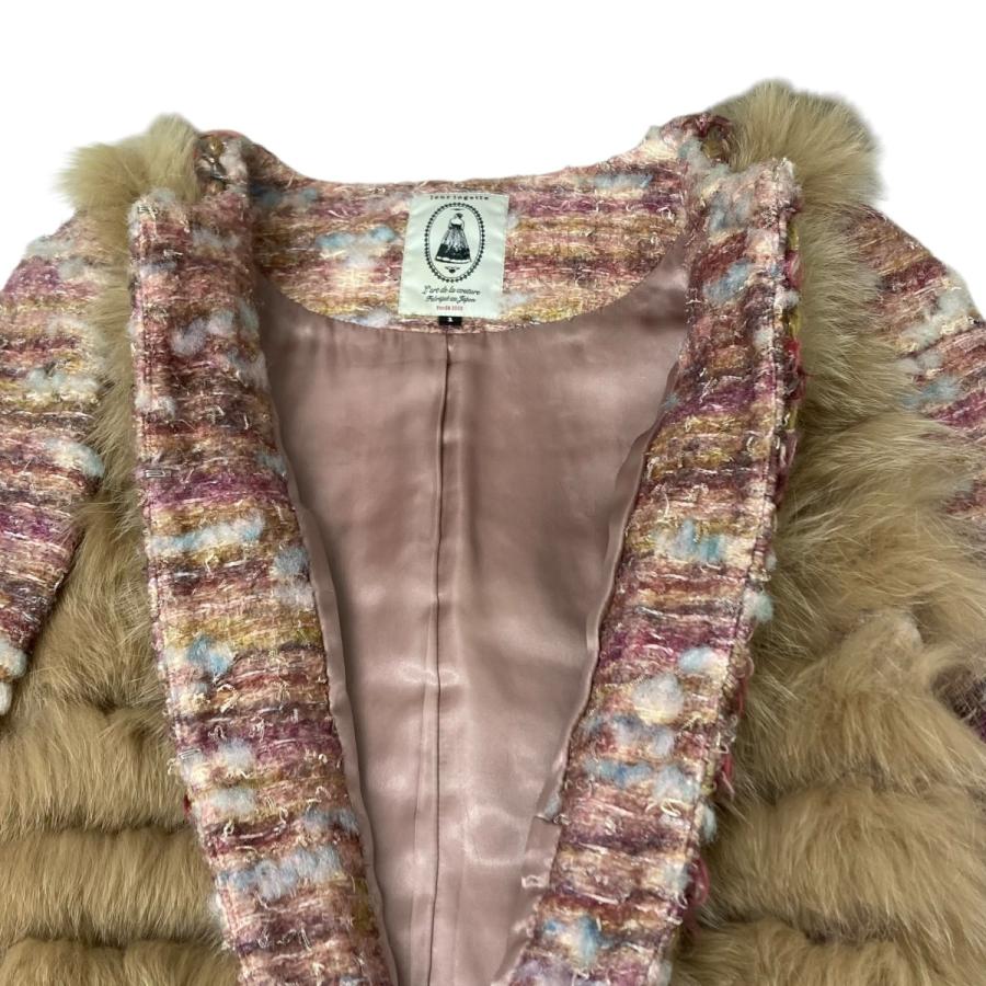 C659 美品 leur logette マーメイドスカート ツイード ピンク ループ