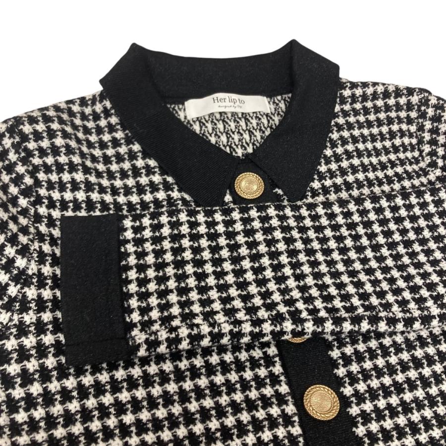 Her lip to ハーリップトゥー Buckingham Houndstooth Knit Dress 