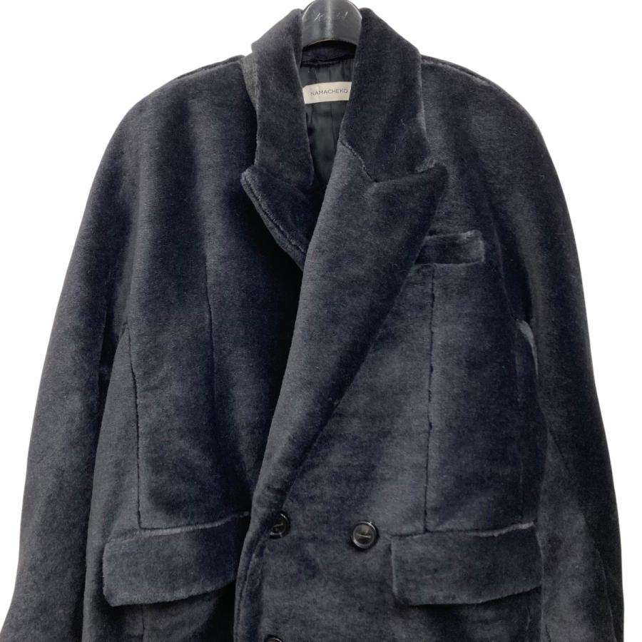 値下げ】NAMACHEKO 21AW FLAT OVER COAT コート ブラック サイズ：S