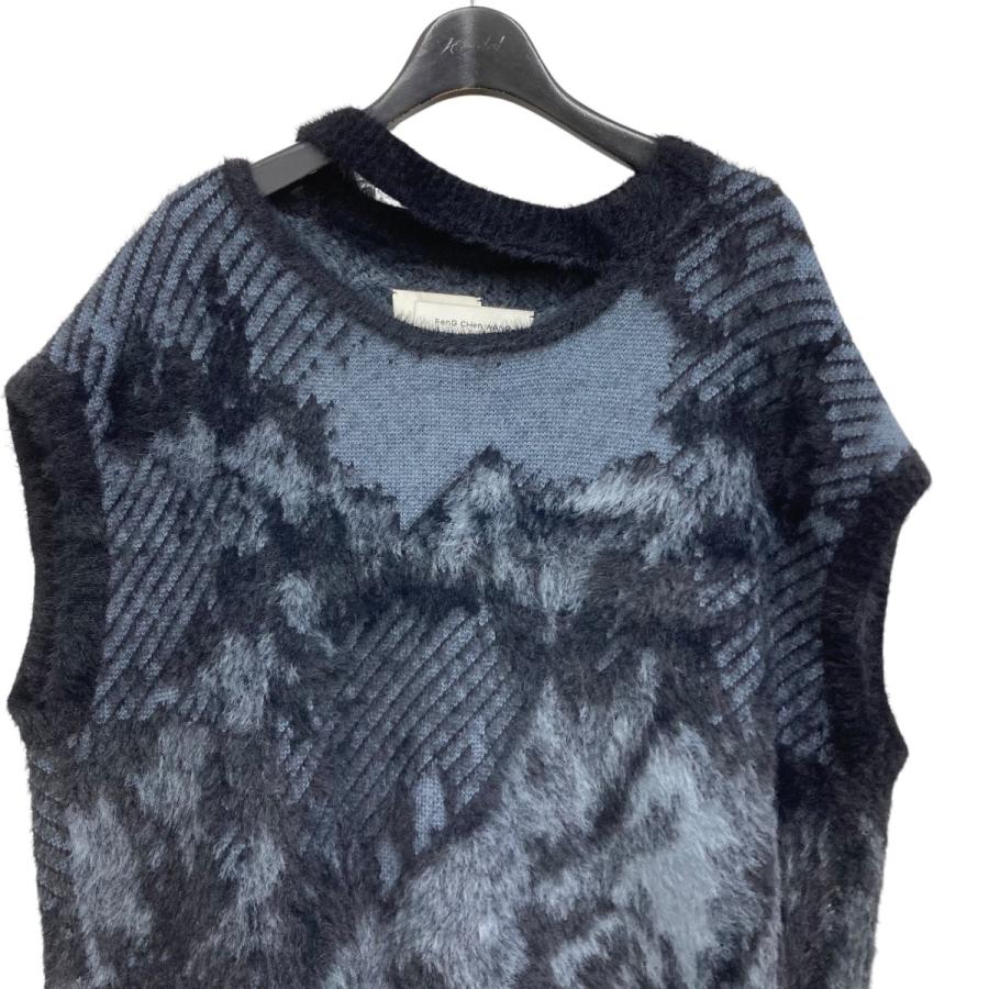 値下げ】FENG CHEN WANG ニットベスト ブラック サイズ：M (EC