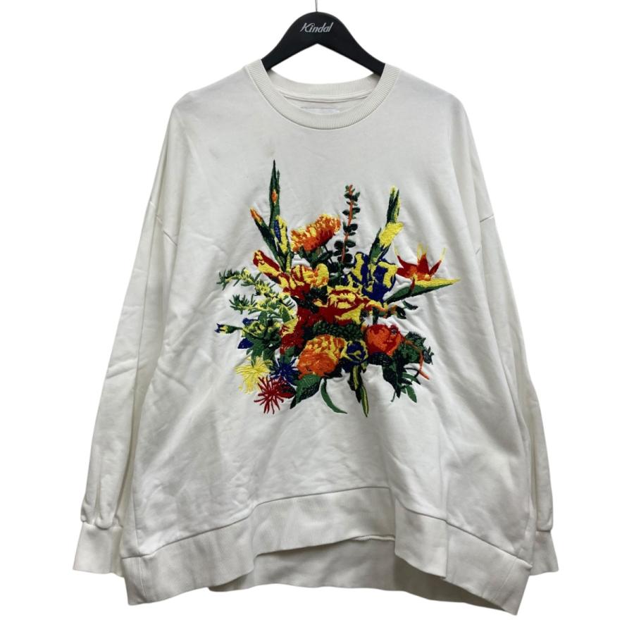 MAISON SPECIAL メゾンスペシャル 刺繍スウェット ホワイト サイズ：1 