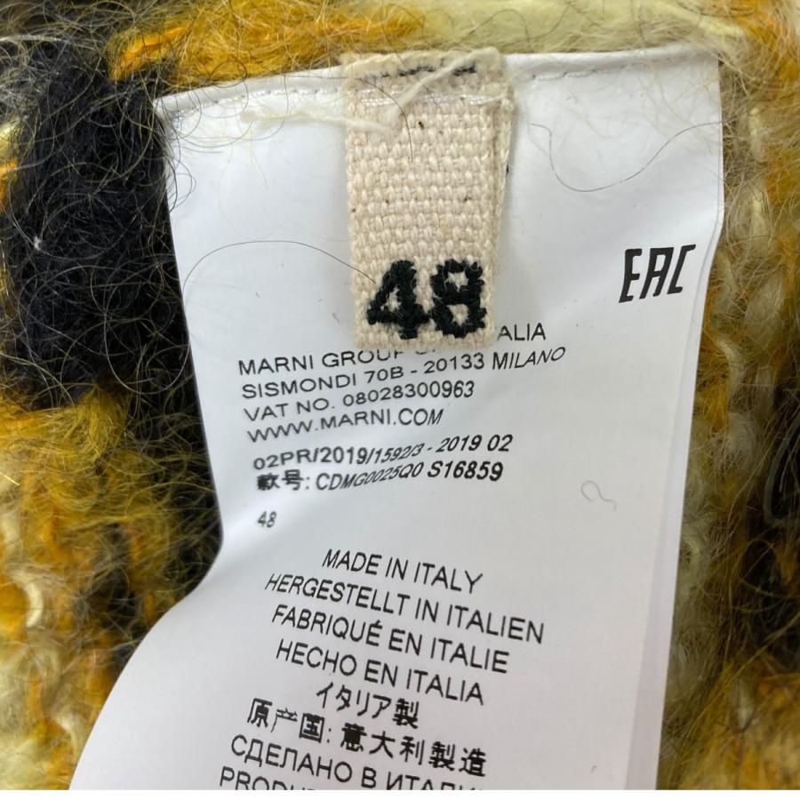 新品未使用品 MARNI ざっくりニット　カーディガン MARNI】マルニ ストライプ モヘアブレンド カーディガン (MARNI