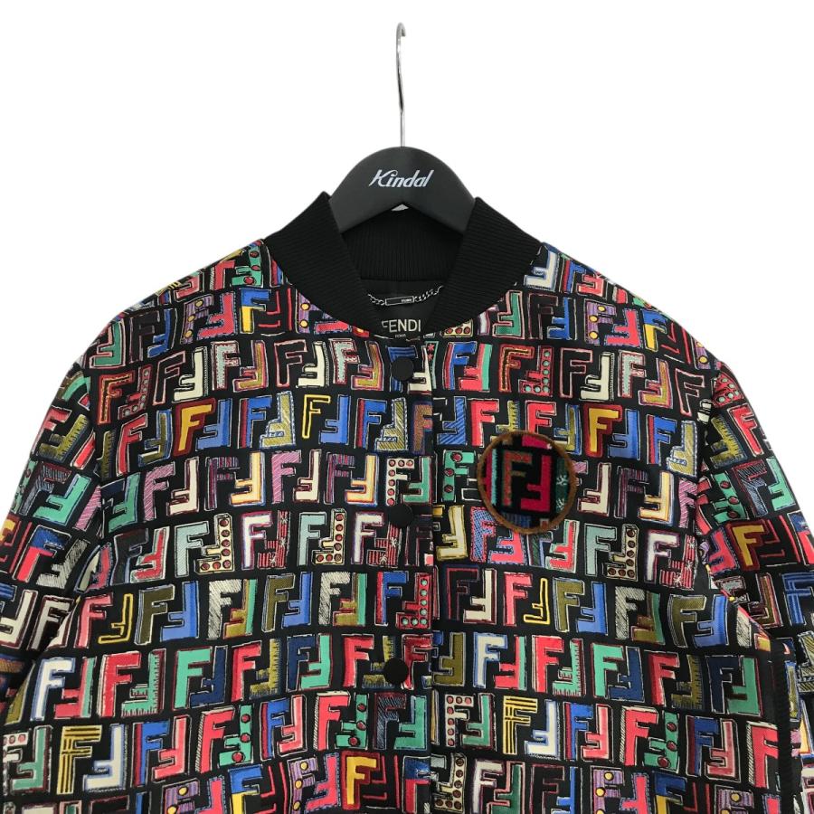 【値下げ】FENDI ブルゾン FJ6821 A1EA ブラック×マルチカラー サイズ：38 (渋谷店)の画像