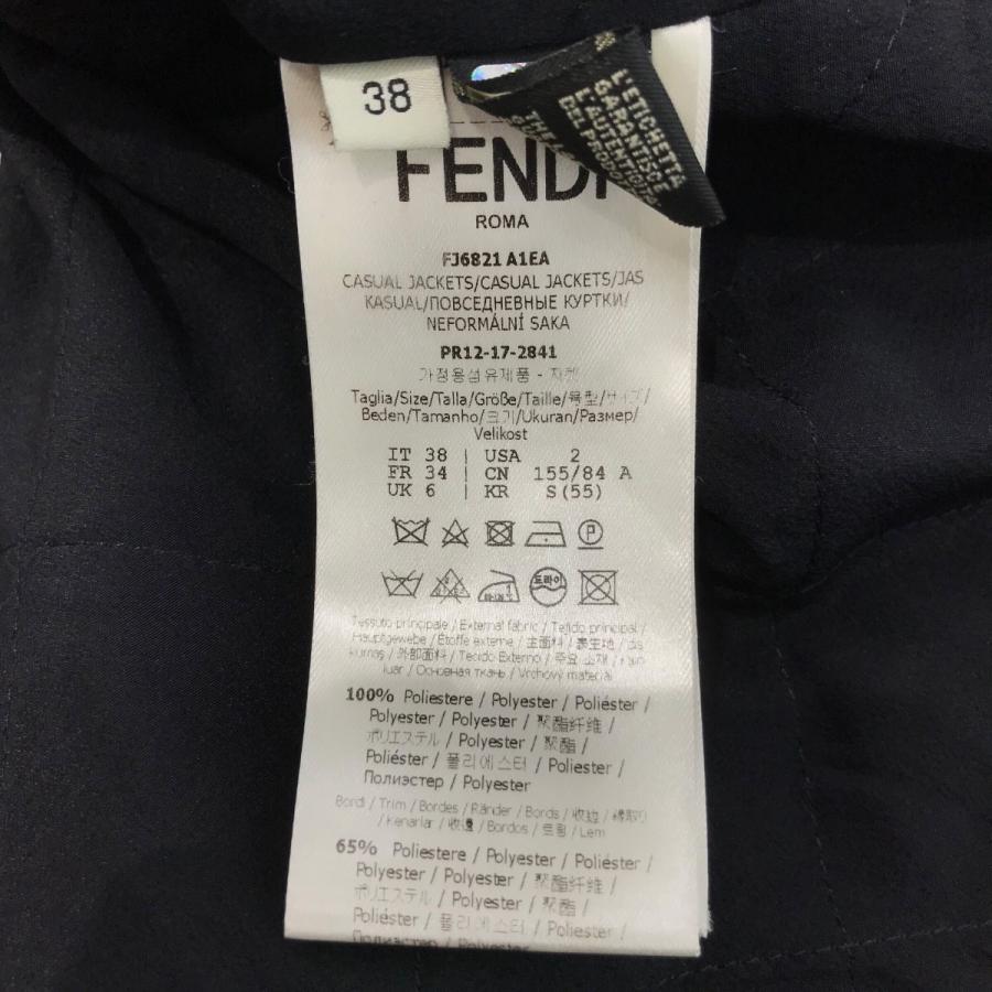 【値下げ】FENDI ブルゾン FJ6821 A1EA ブラック×マルチカラー サイズ：38 (渋谷店)の画像