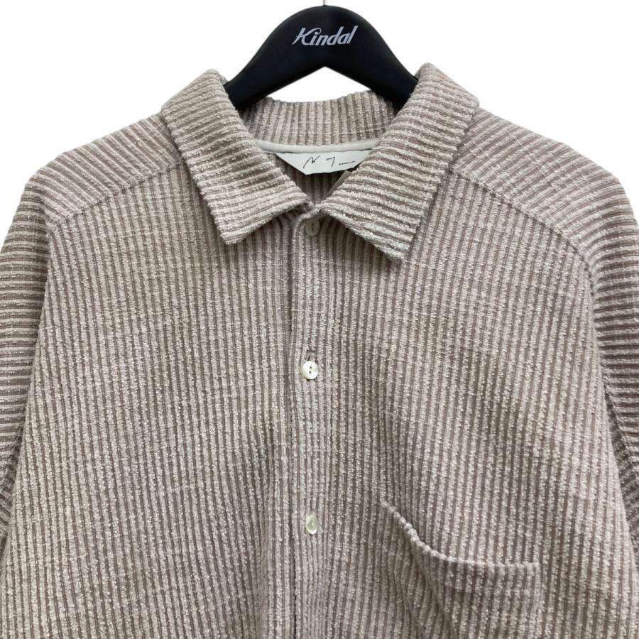 ANCELLM CUT STRIPE SHIRT サイズ2 ベージュ ANCELLM CUT STRIPE SHIRT サイズ2 ベージュ