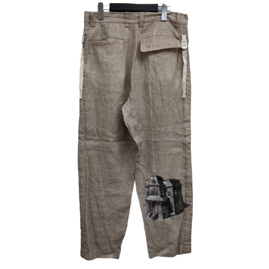アンダーカバーリネンパンツ ベージュ UNDERCOVER（アンダーカバー） 【値下げ】UNDERCOVER 25SS リネン総柄