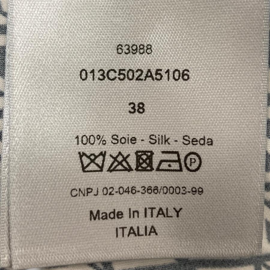 Christian Dior 【値下げ】DIOR CDダイヤシルクシャツ ネイビー