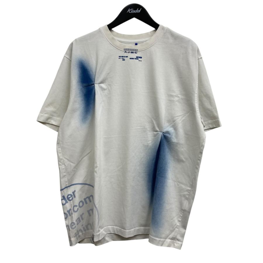 ADERERROR アーダーエラー プリントTシャツ ホワイト/ブルー ADER error アーダーエラー プリントTシャツ ホワイト×ブルー