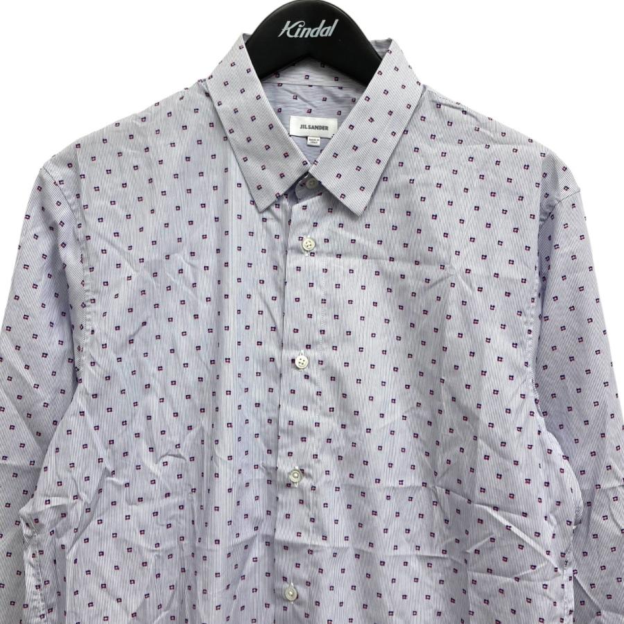 JIL SANDER（ジルサンダー） 総柄長袖シャツ JSMI7402296 ブルー 