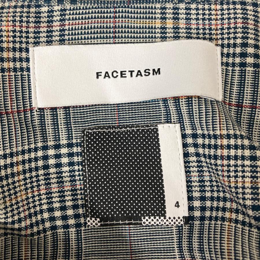 ファセッタズム　シャツ　サイズ4 FACETASM ファセッタズム チェックシャツ グレー サイズ：4