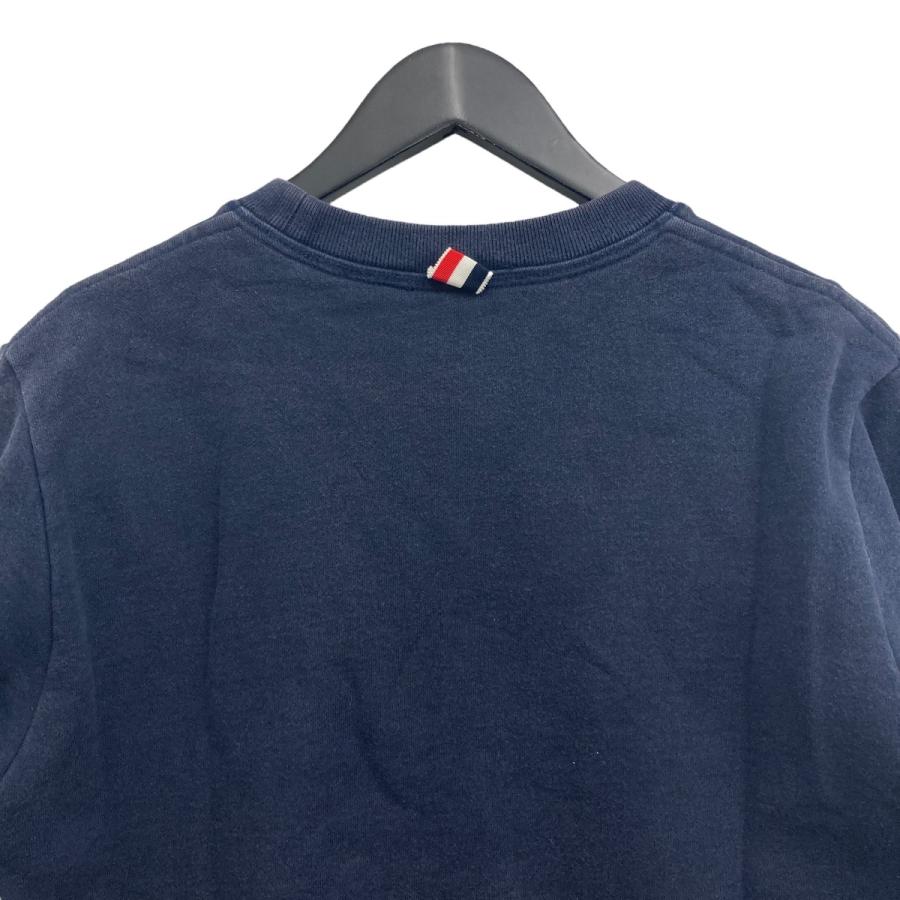 THOM BROWNE ネイビー スウェット サイズ4 Thom Browne 4 Bar Sweatshirt Navy at CareOfCarl.com